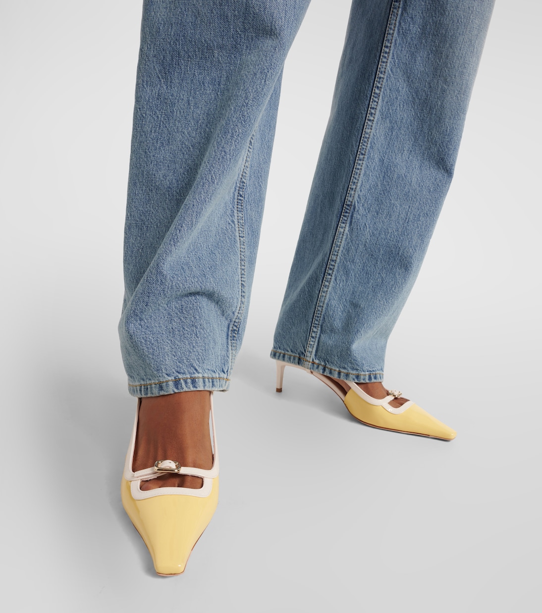 Slingback-Pumps Viv’ Canard aus Lackleder | Roger Vivier