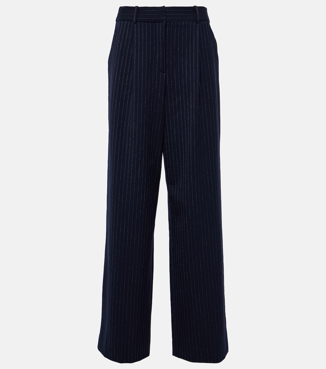Heyser pinstripe high-rise wide-leg pants | Veronica Beard