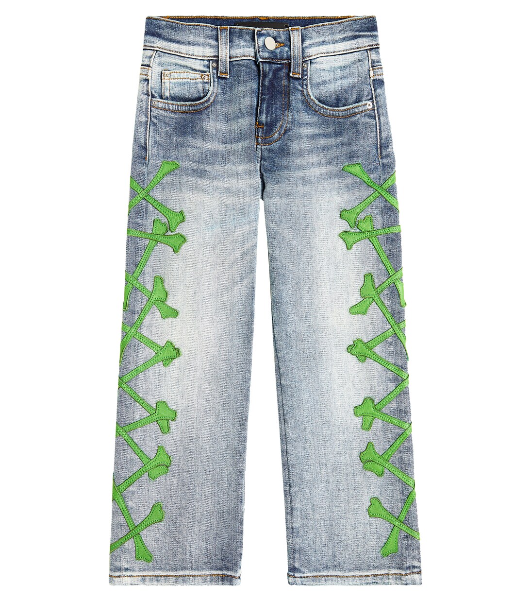 Bestickte Jeans Bones | Amiri Kids