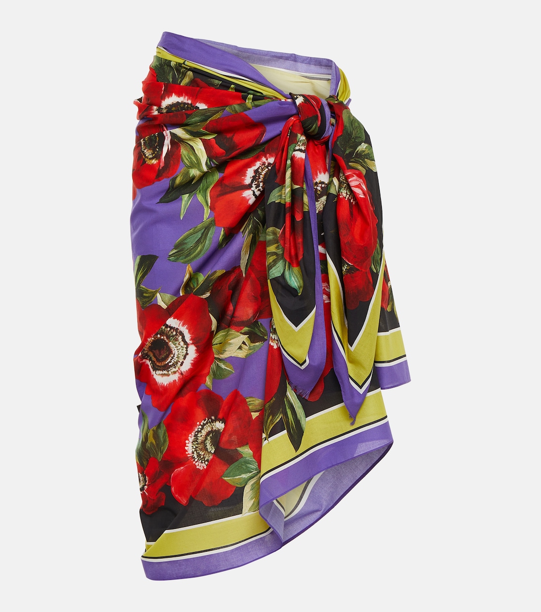Pareo de algodón floral | Dolce&Gabbana