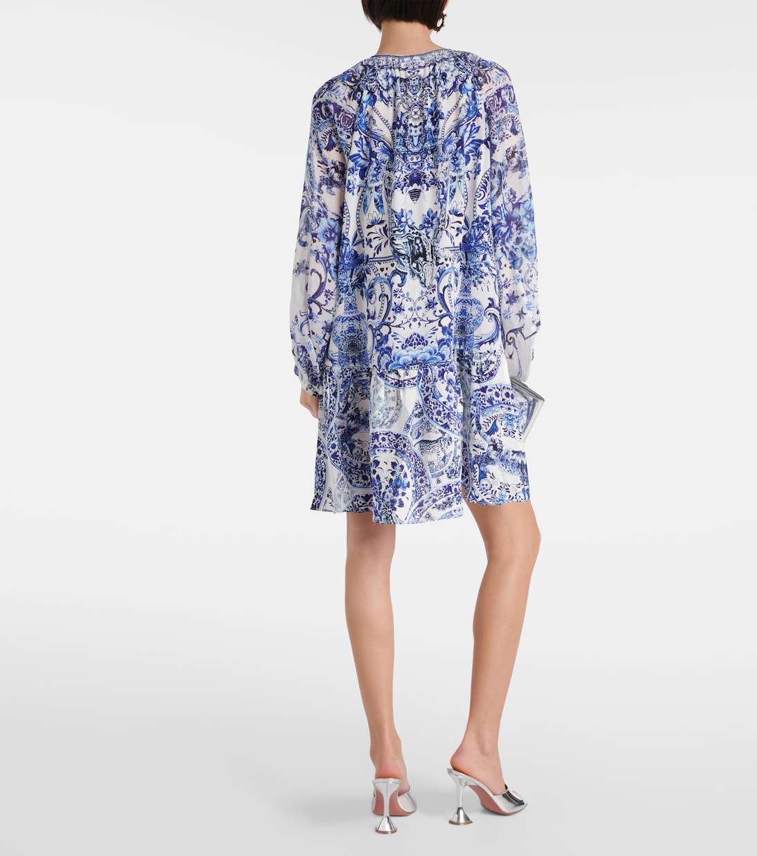 Printed tiered silk minidress | Camilla