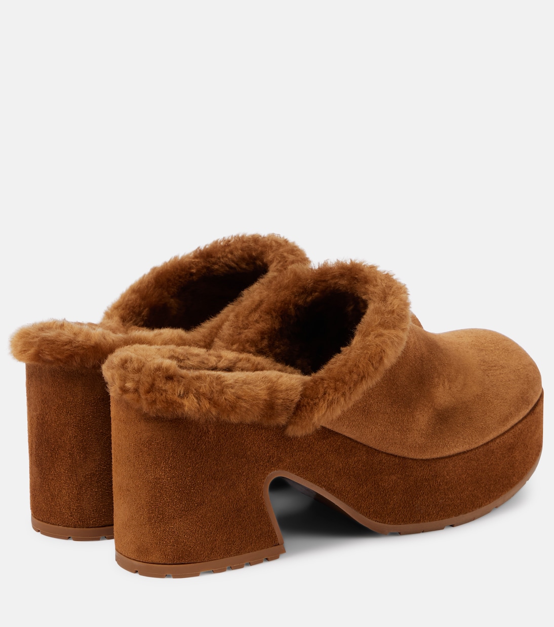 Lyss 55 suede platform clogs | Gianvito Rossi