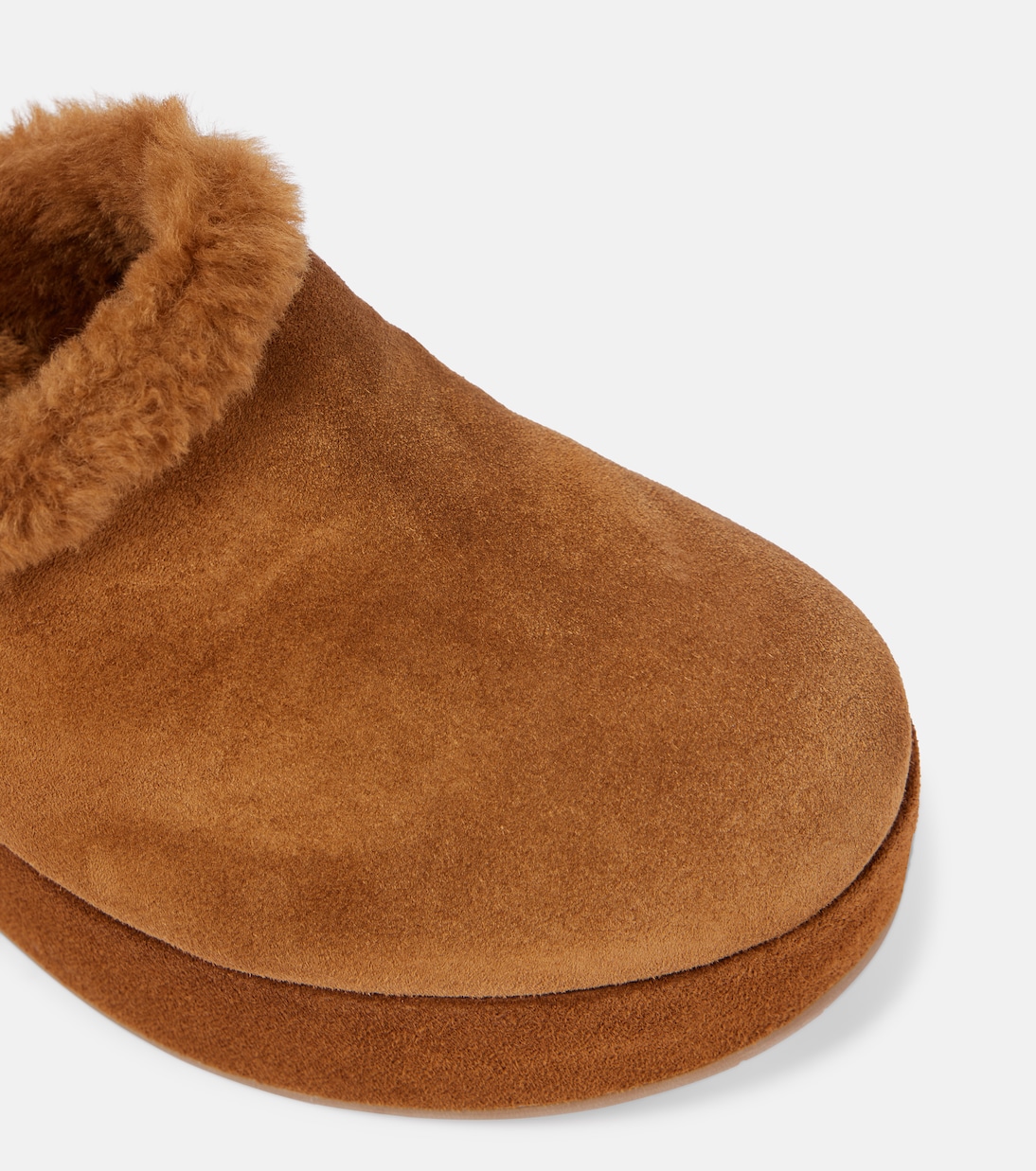 Lyss 55 suede platform clogs | Gianvito Rossi
