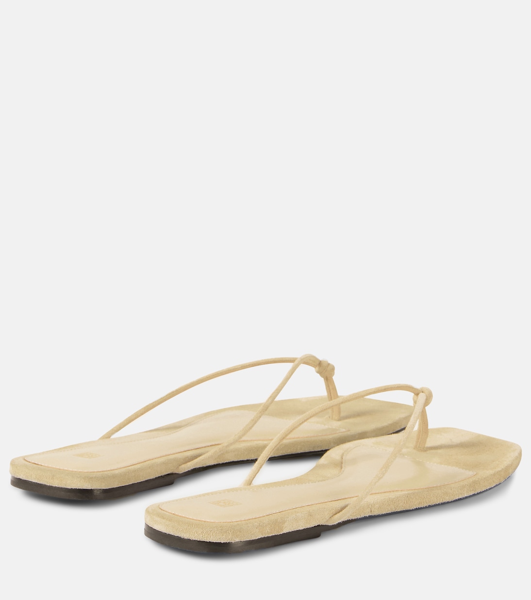 Tongs The Knot en daim | Toteme