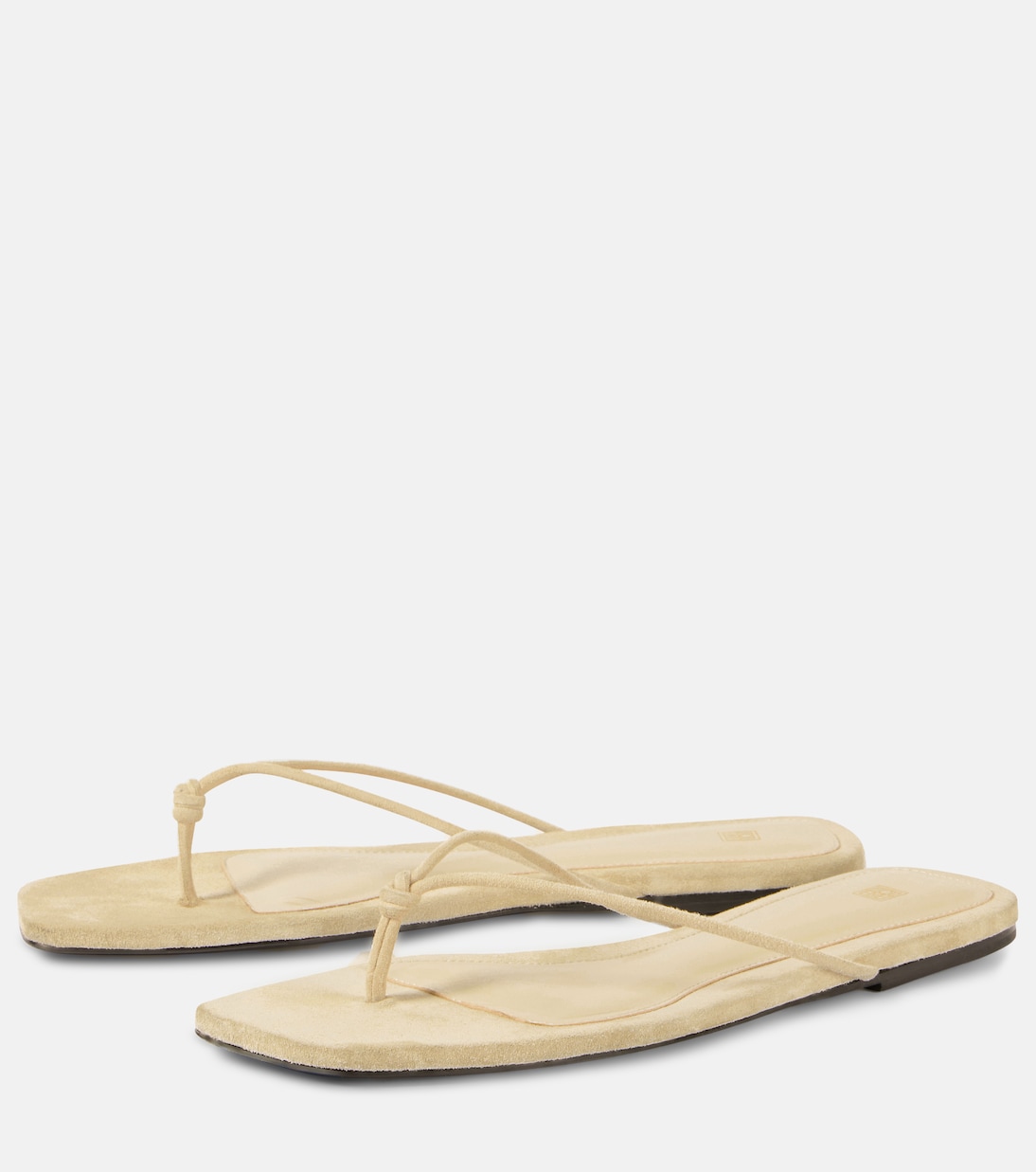 Tongs The Knot en daim | Toteme