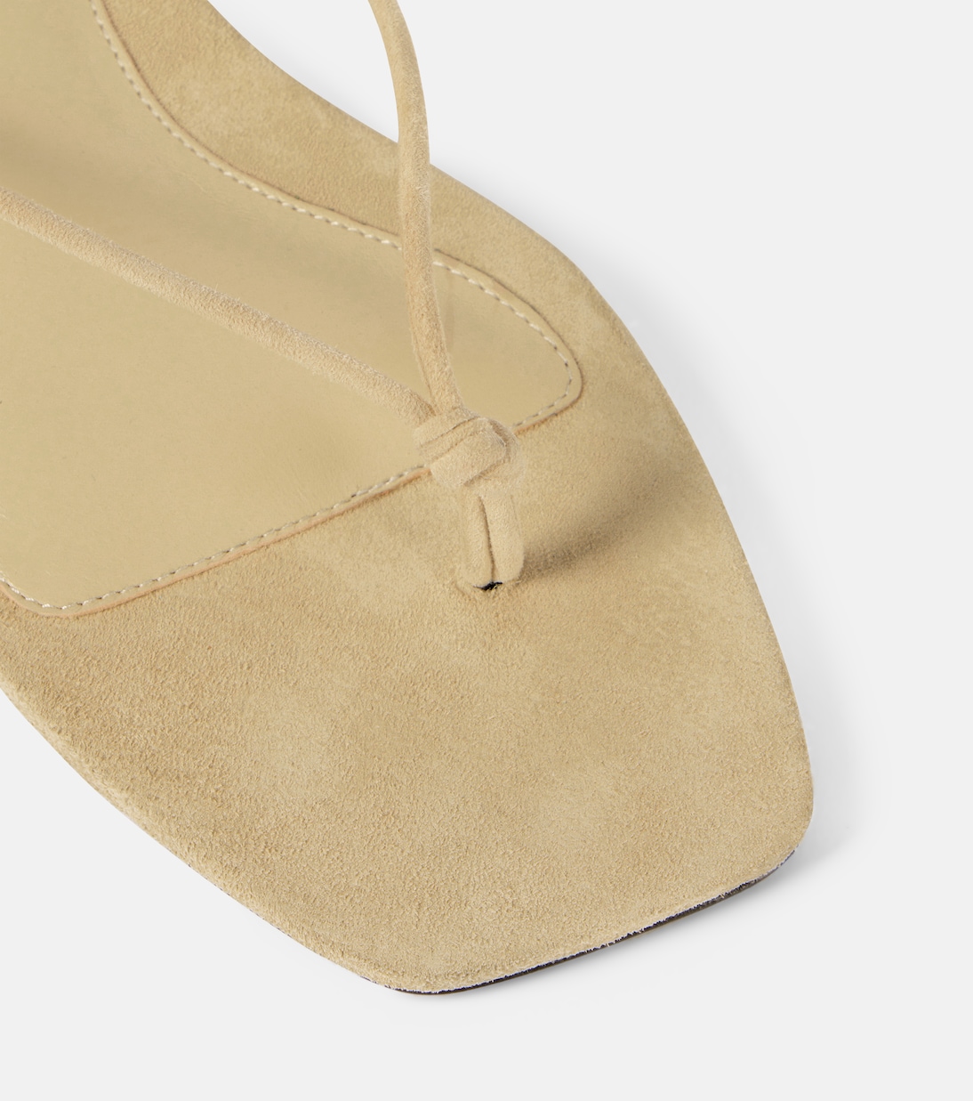 Tongs The Knot en daim | Toteme