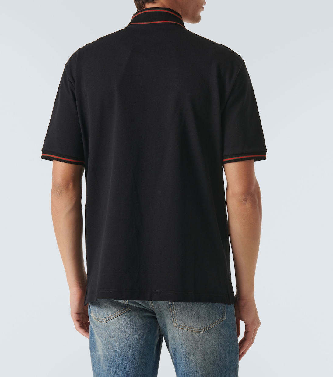 Polo de piqué de mezcla de algodón | Gucci