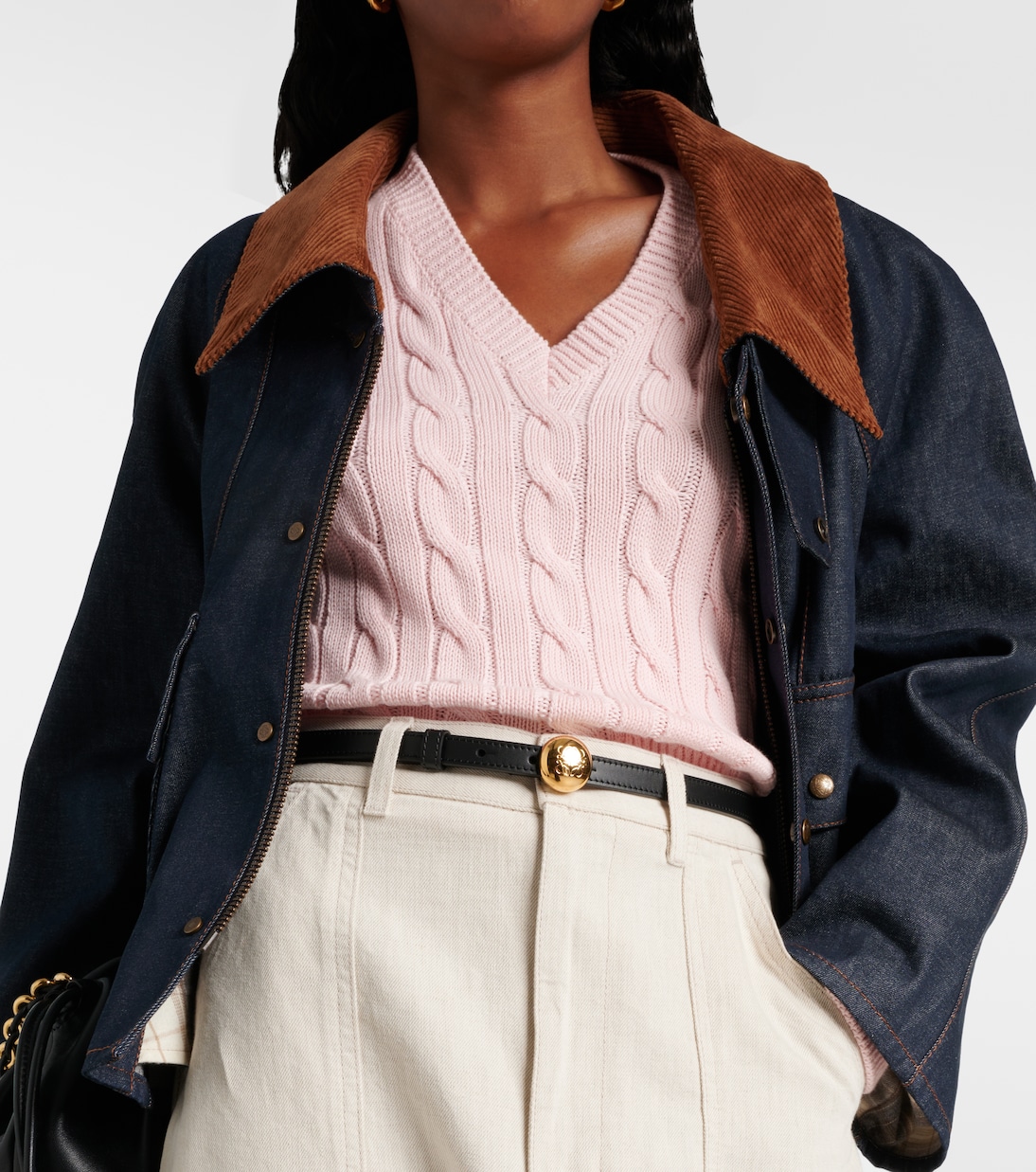 Cintura in pelle elegante LOEWE Pebble per stile giovane e moderno
