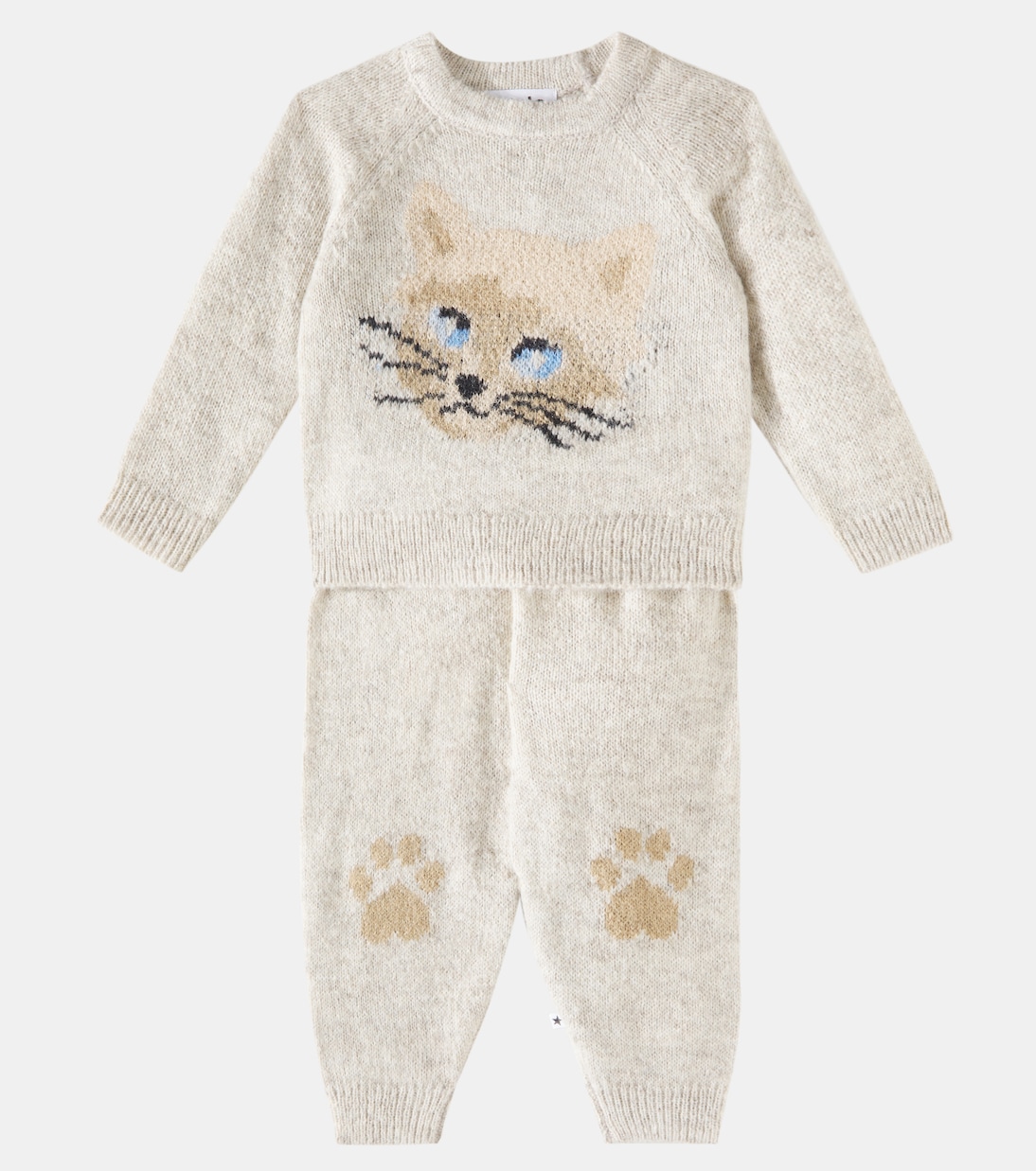 Bébé – Set pull et pantalon Gilby en alpaga | Molo