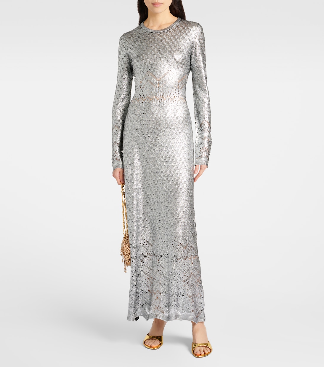 Abito lungo in crochet | Rabanne
