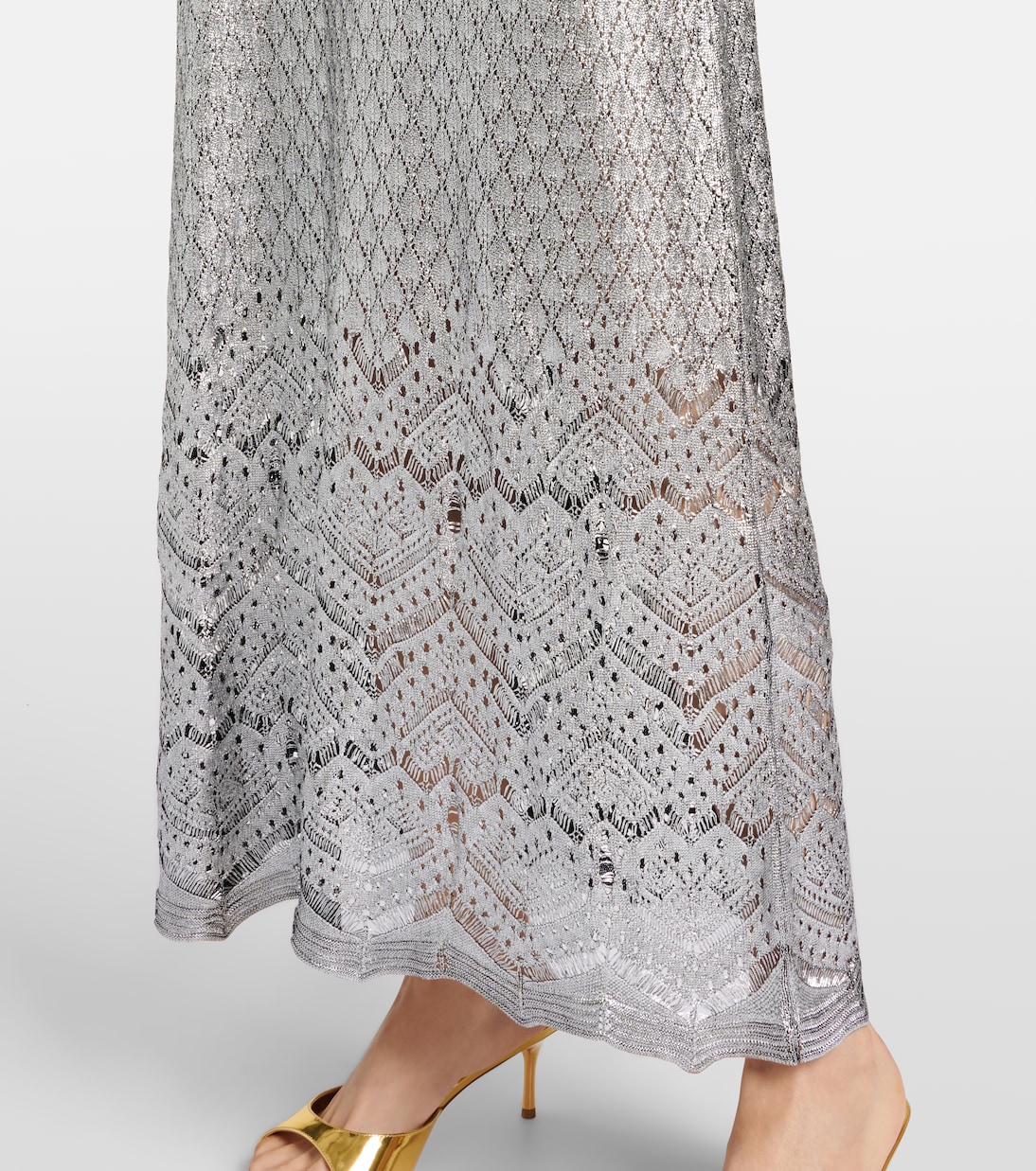 Abito lungo in crochet | Rabanne