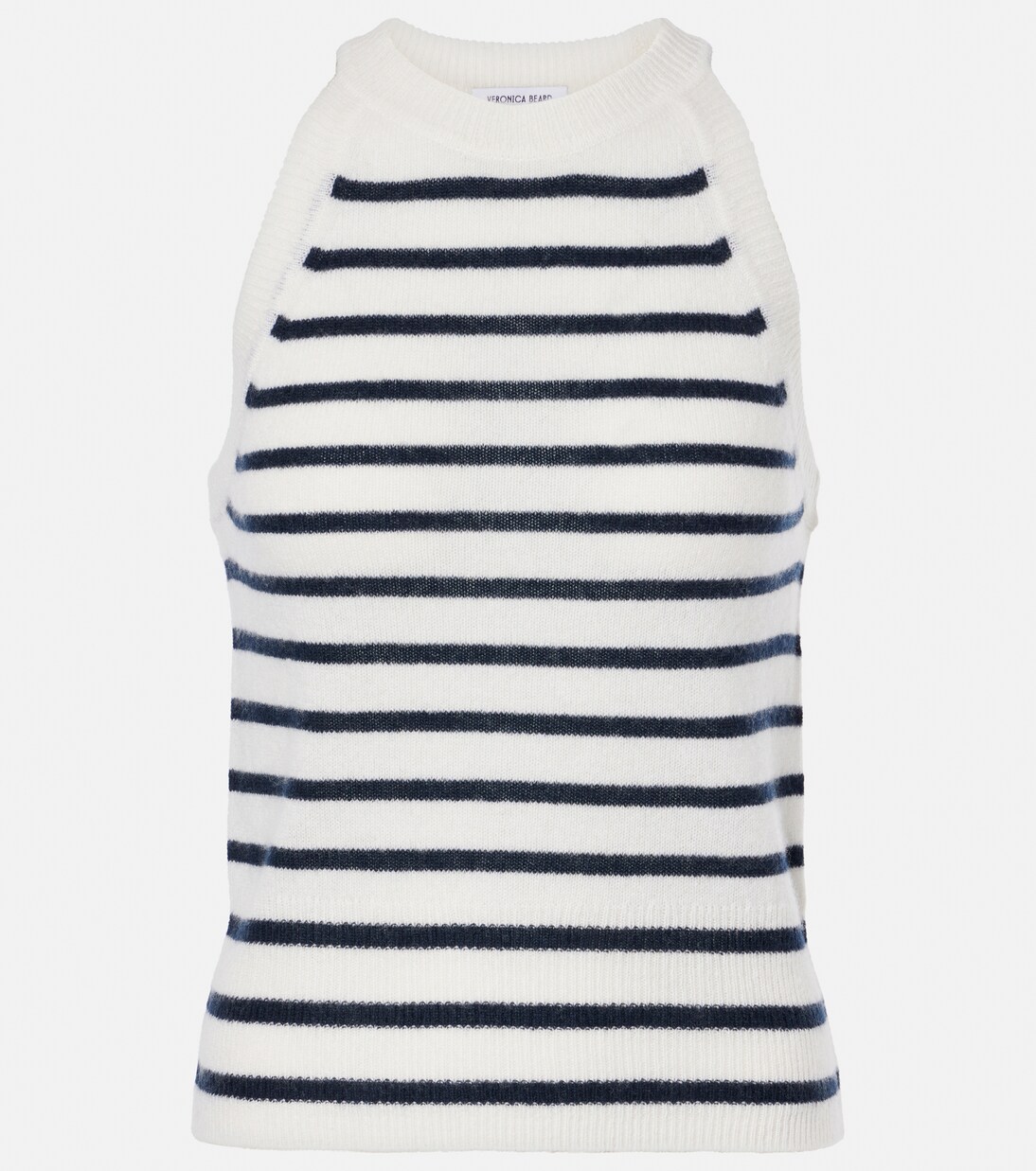 Tank top Myrick in cashmere a righe | Veronica Beard