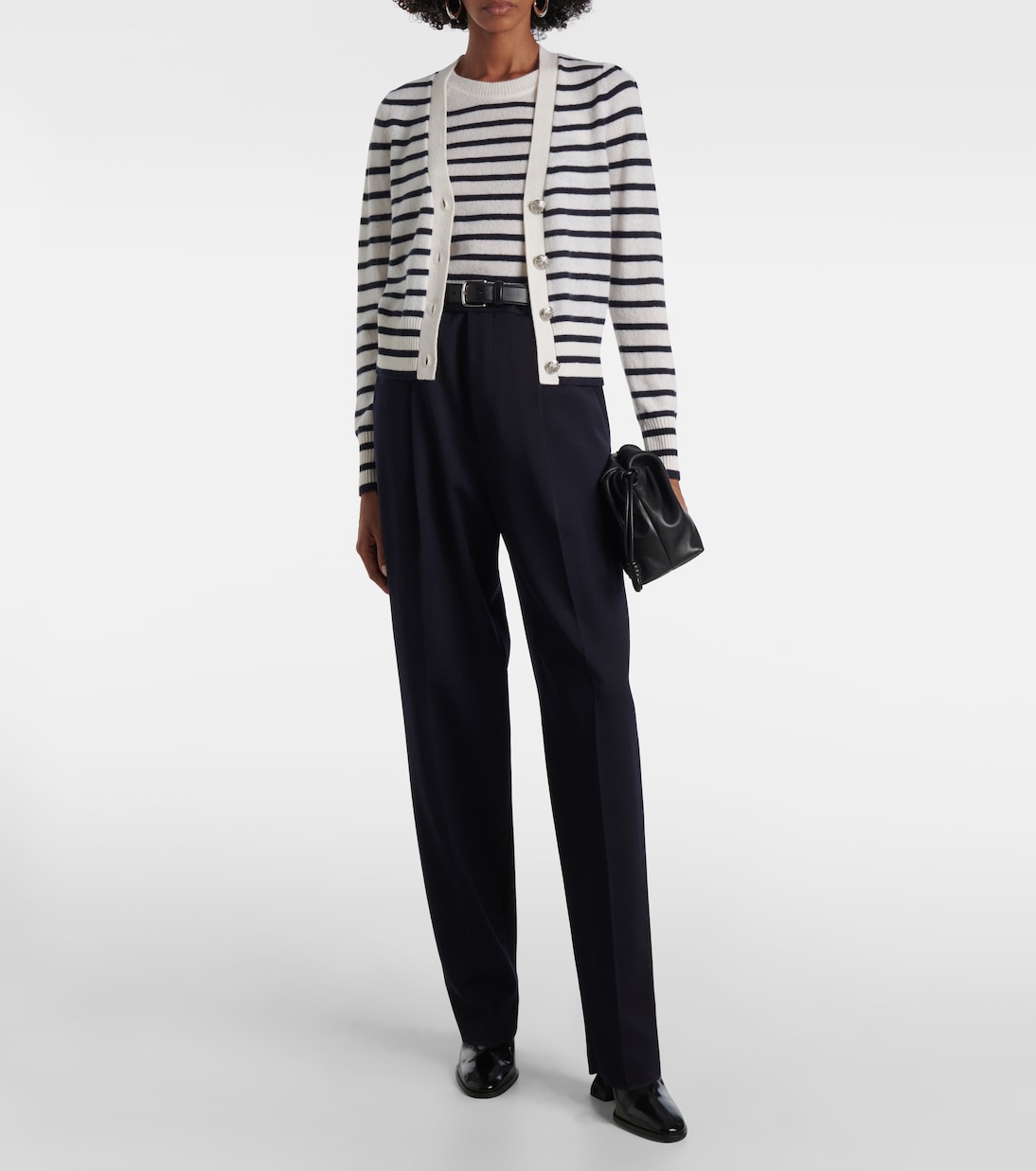 Tank top Myrick in cashmere a righe | Veronica Beard