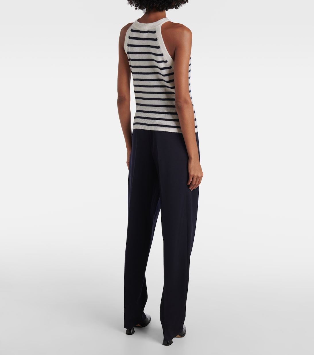 Tank top Myrick in cashmere a righe | Veronica Beard