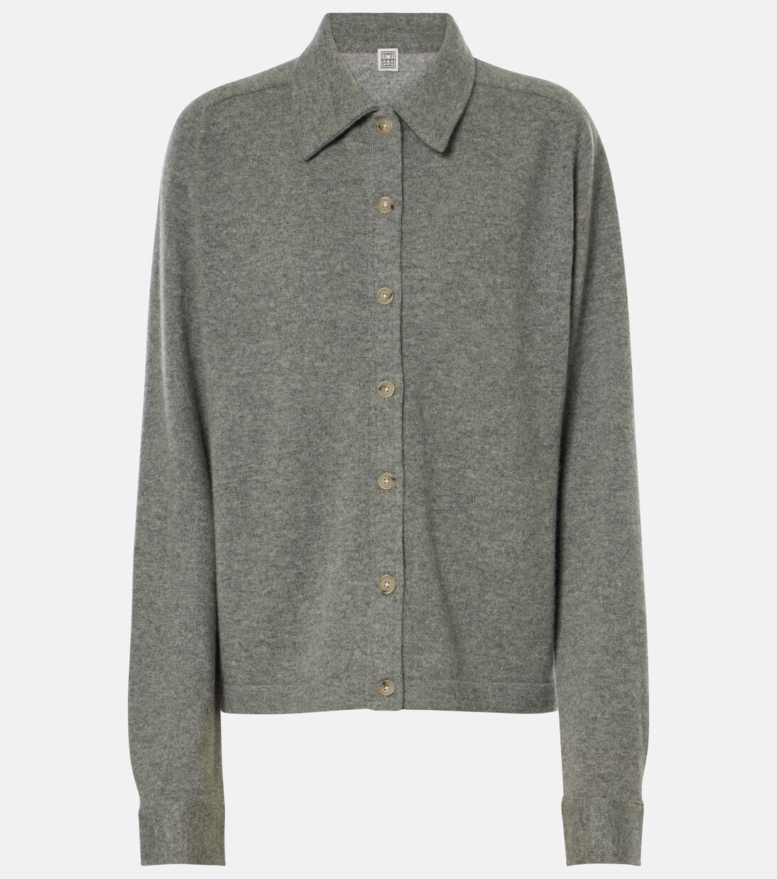 Cashmere cardigan in grey Toteme Mytheresa