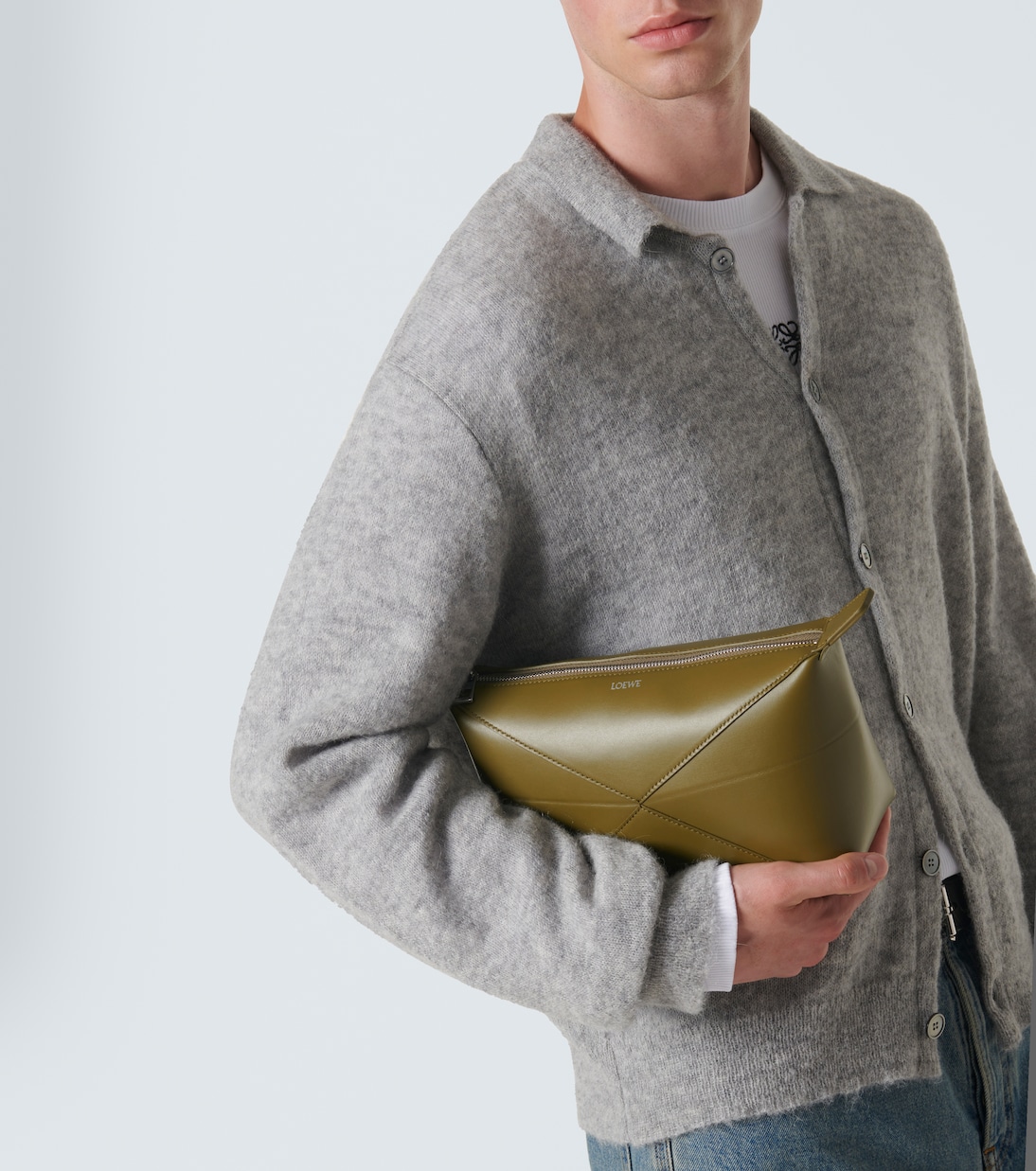Kosmetiketui Puzzle Fold aus Leder | Loewe