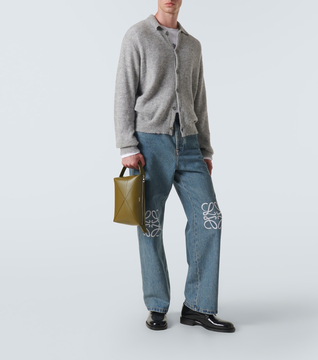 Kosmetiketui Puzzle Fold aus Leder | Loewe