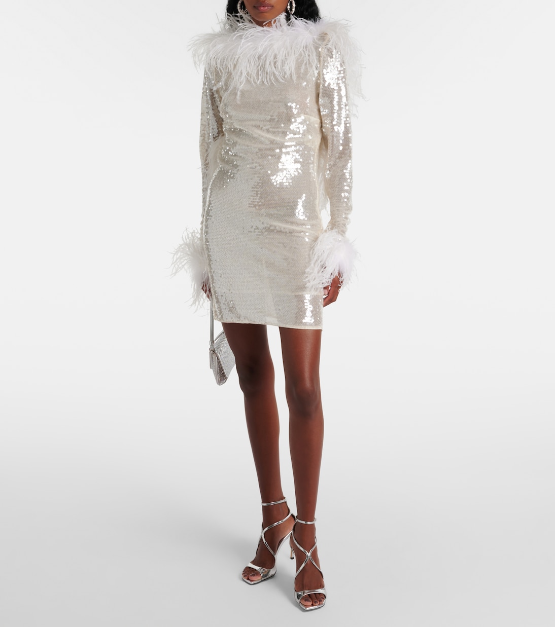 Robe à sequins et plumes | The New Arrivals Ilkyaz Ozel