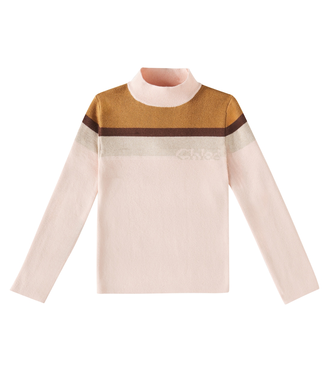 Pullover in cotone e lana con logo | Chloé Kids