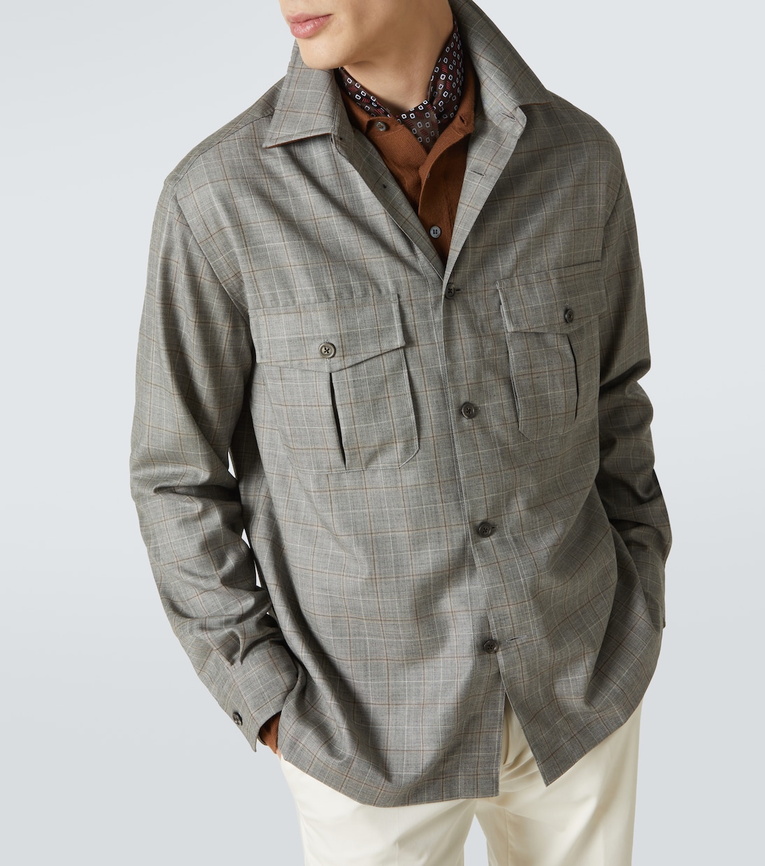 Checked wool overshirt | Dunhill