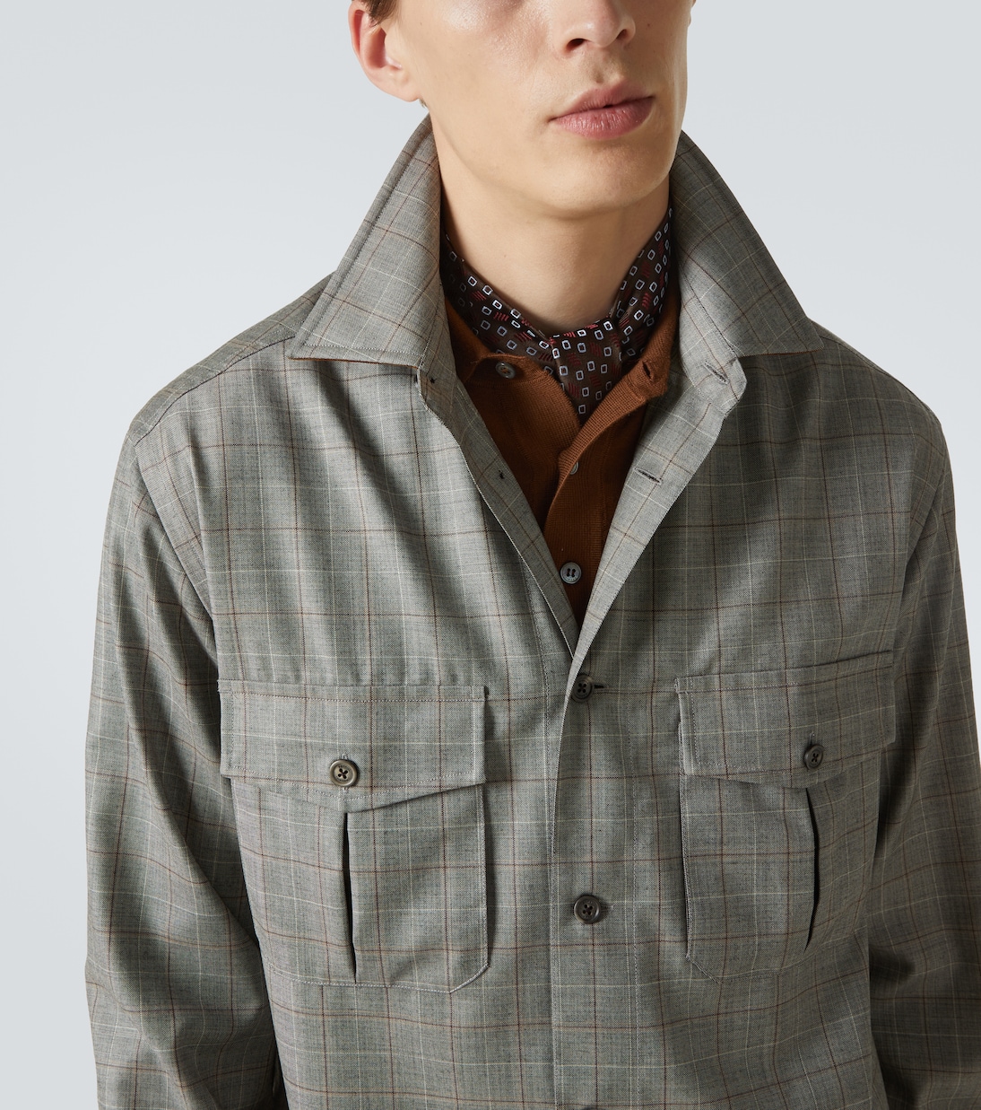 Checked wool overshirt | Dunhill