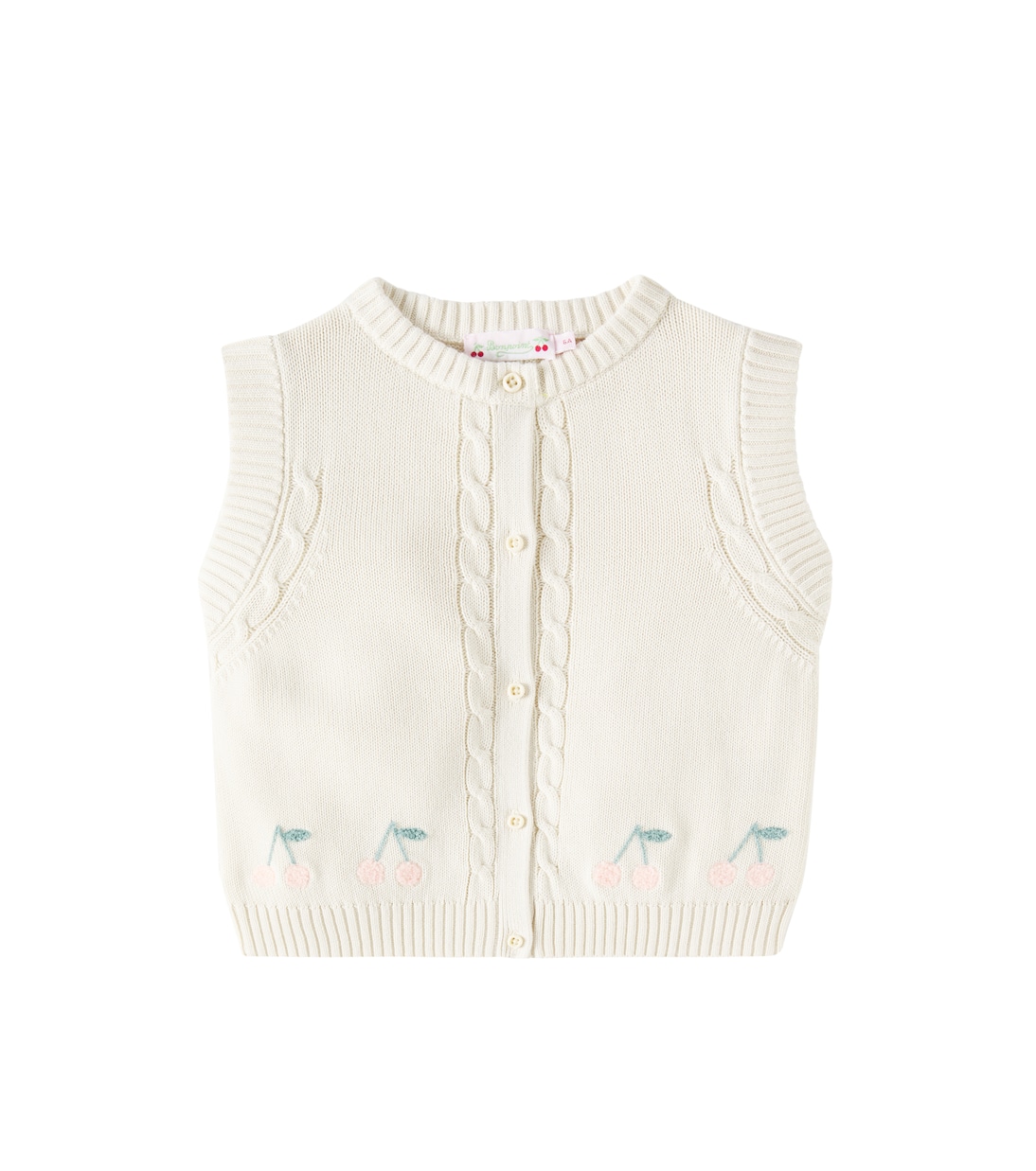 Veste sans manches Erini brodée en coton | Bonpoint