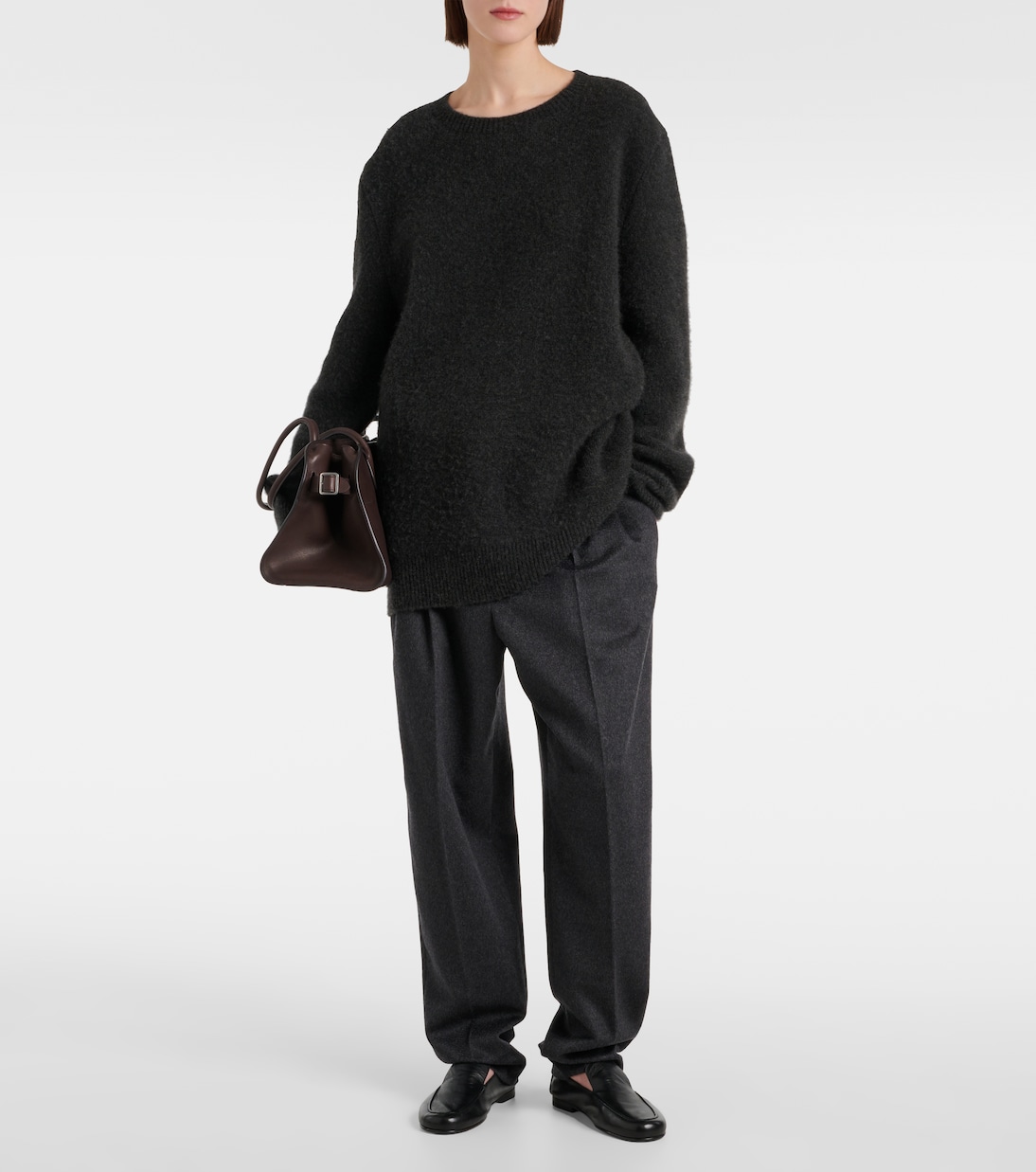 Pantaloni regular Richelle in cashmere  | The Row