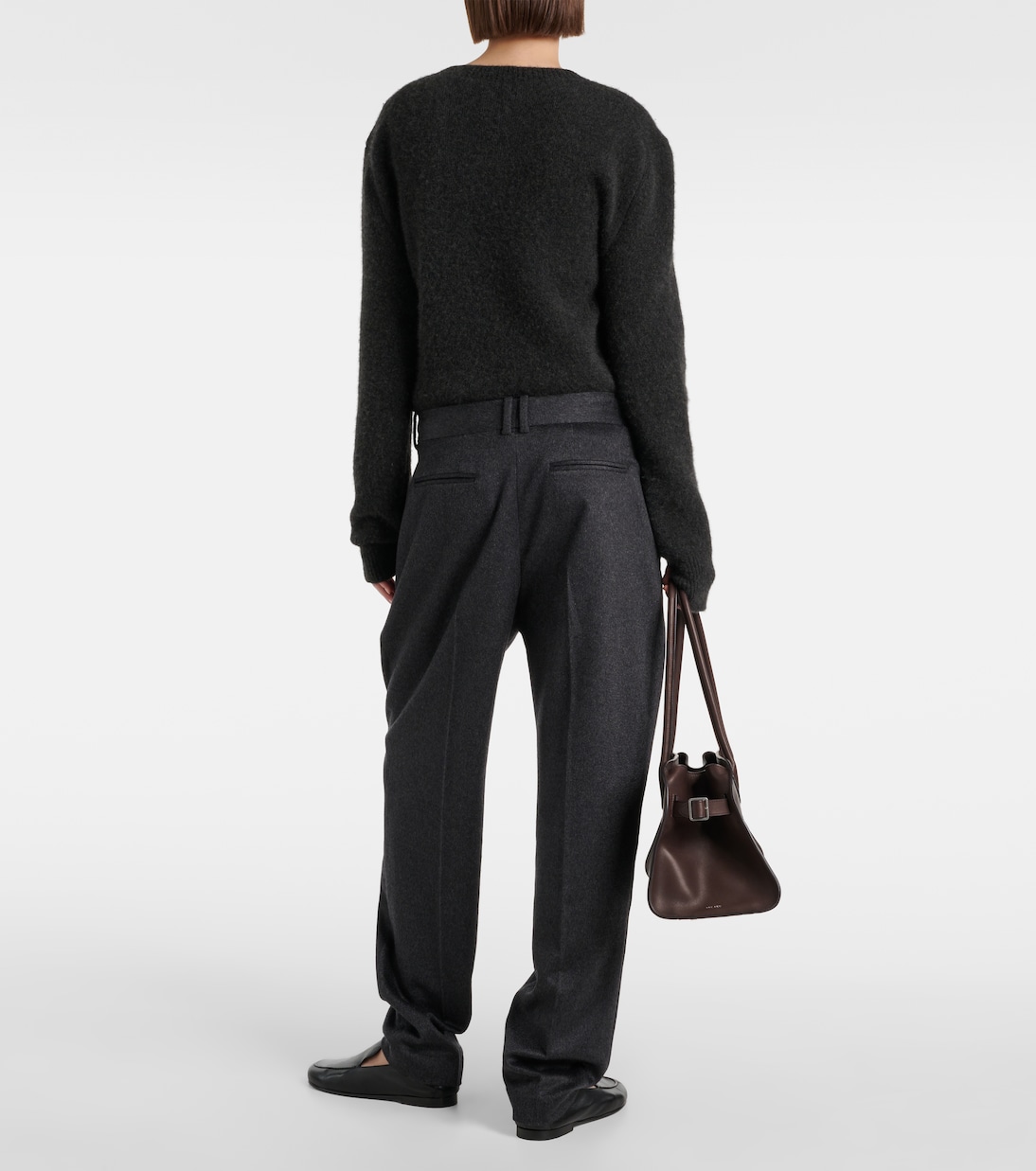 Pantaloni regular Richelle in cashmere  | The Row