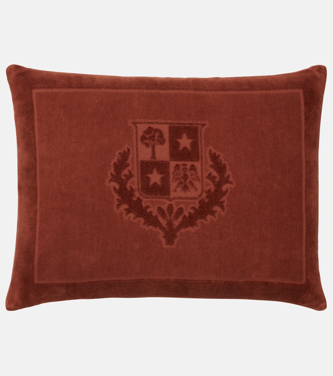 Crest cotton velour and terry cushion | Loro Piana