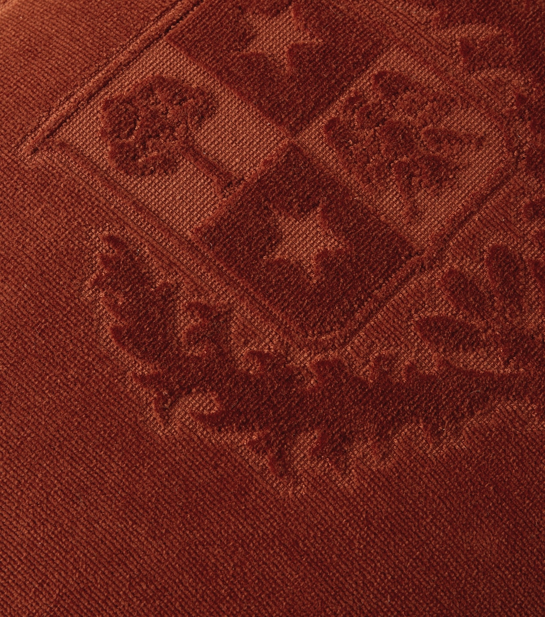 Crest cotton velour and terry cushion | Loro Piana