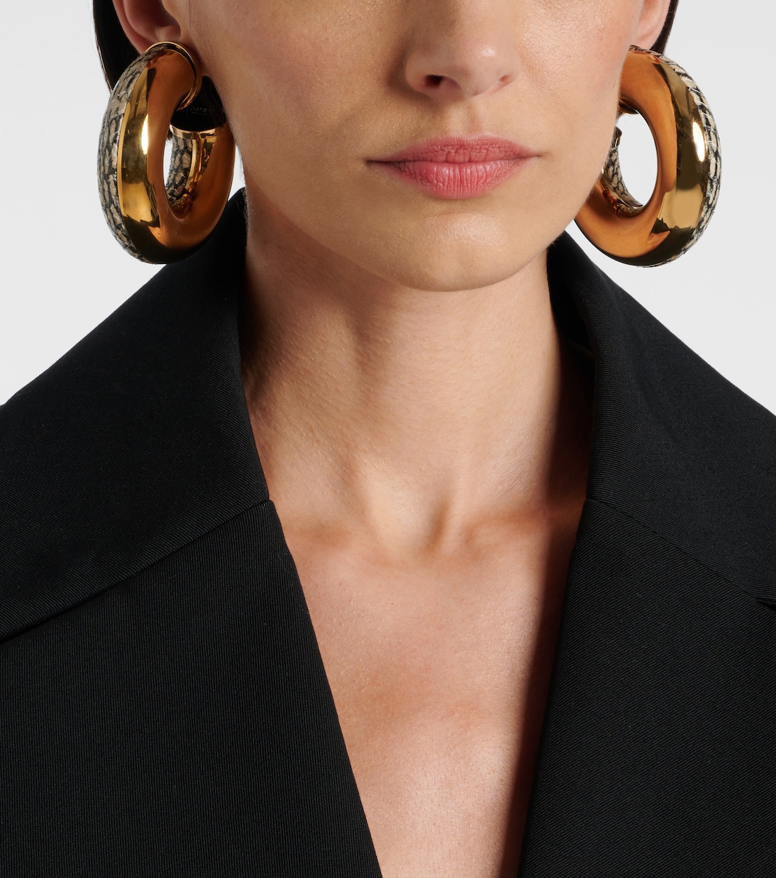 Pendientes de aro The Mojave grabados | Jacquemus