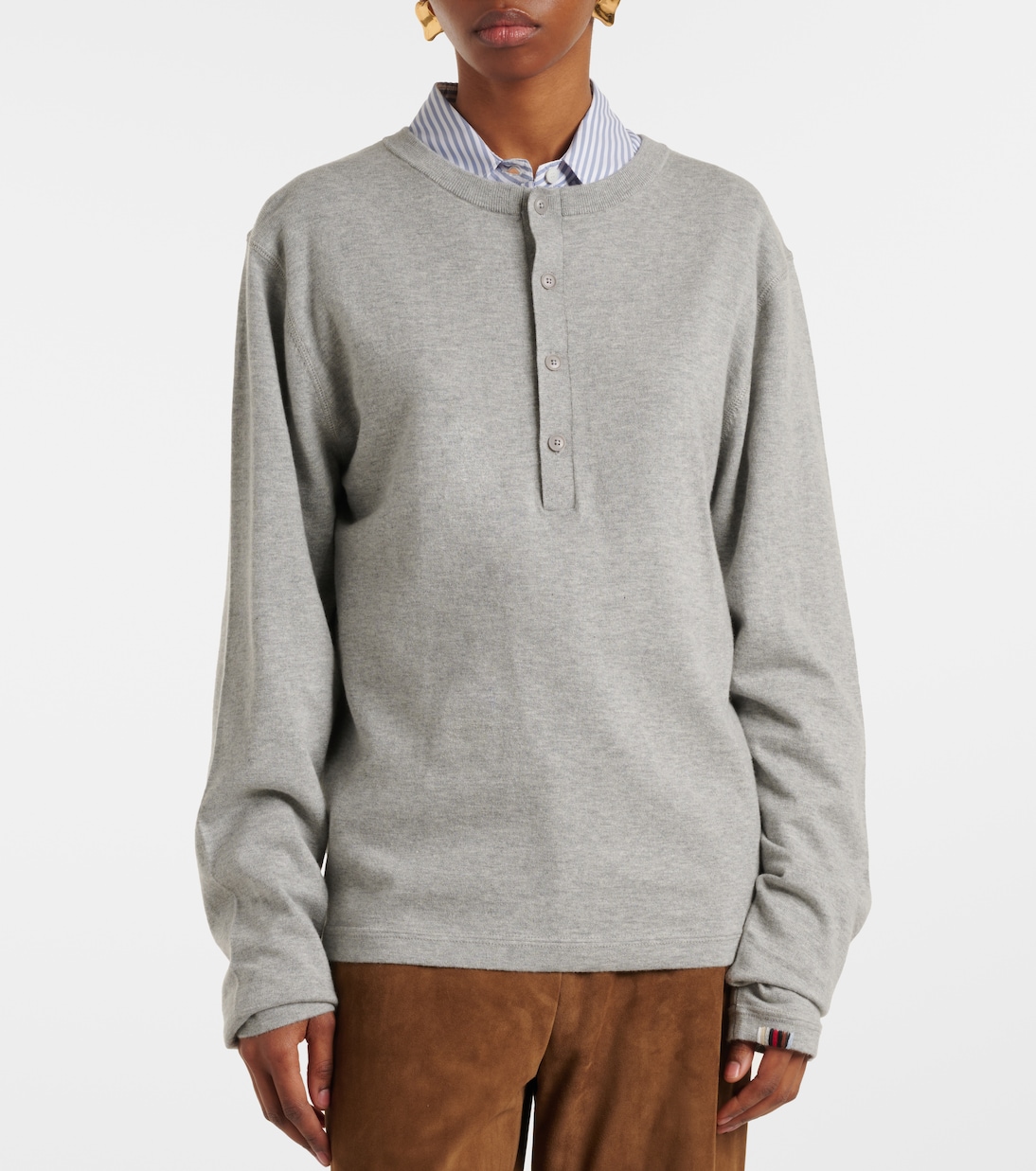 Top Herman en coton et cachemire | Extreme Cashmere