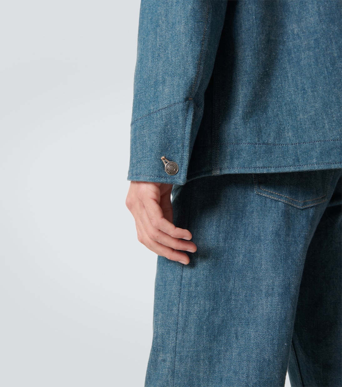 Jeansjacke Conley mit Cord | Loro Piana