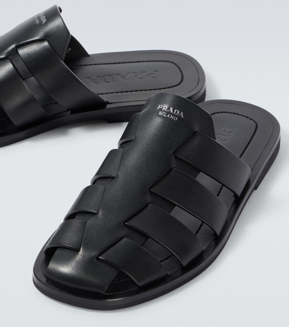 Slippers aus Leder | Prada