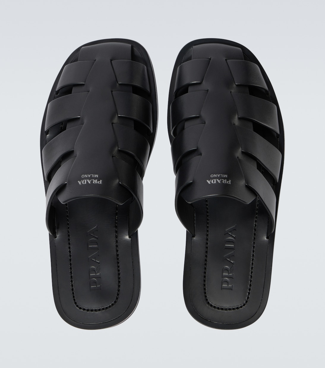 Slippers aus Leder | Prada