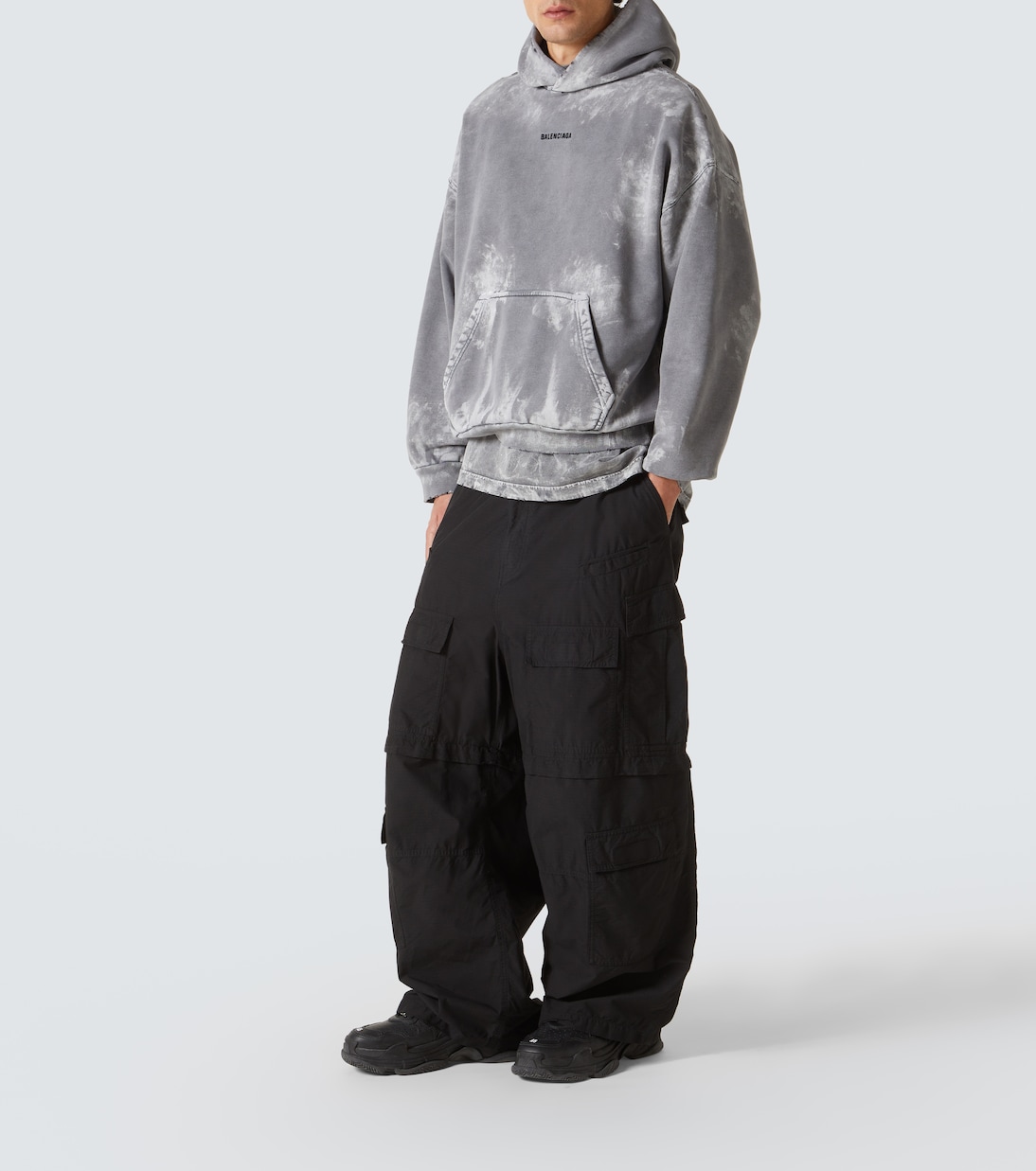Sudadera con capucha desgastada | Balenciaga