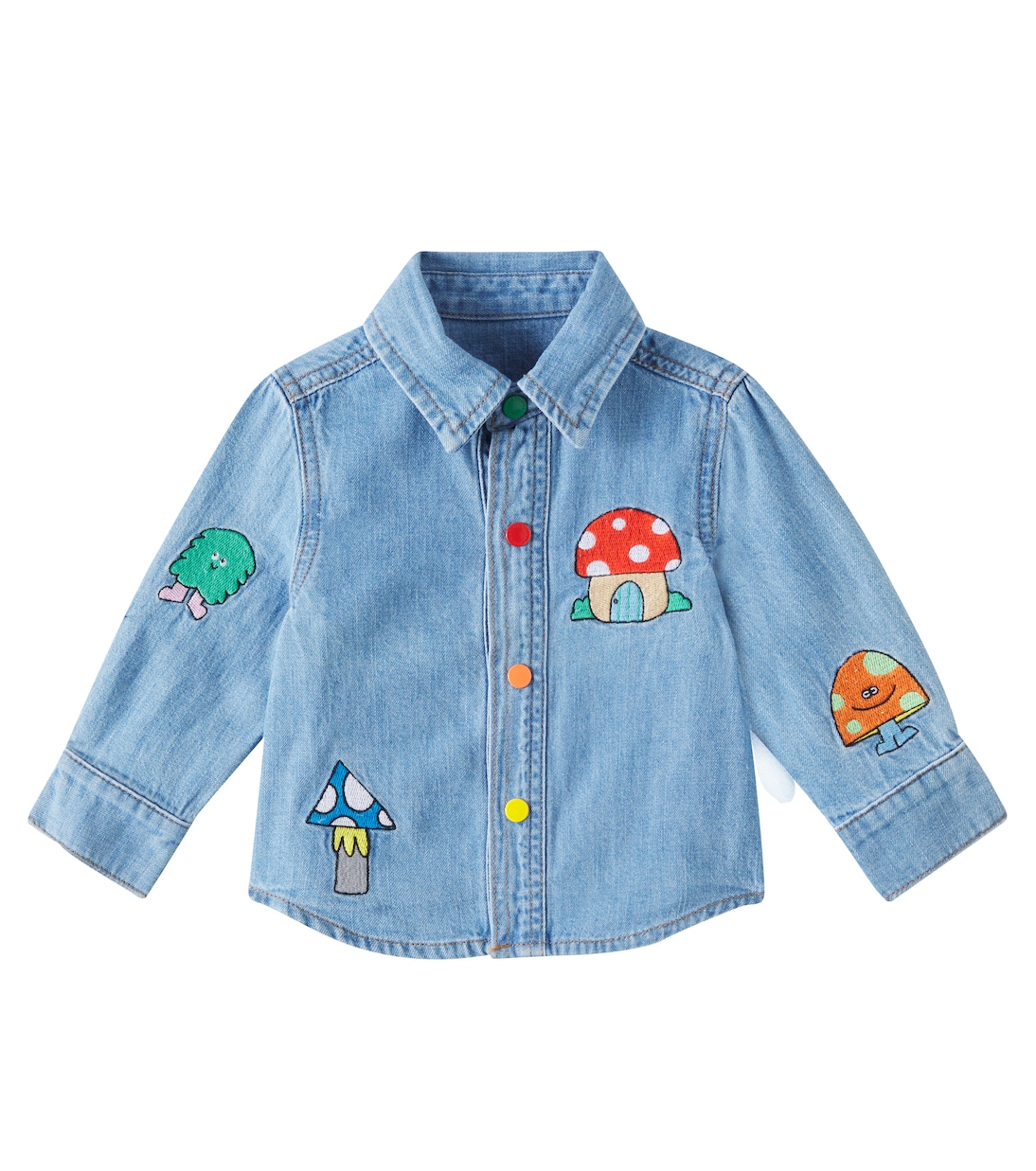 Bebé - camisa de algodón bordada | Stella McCartney Kids