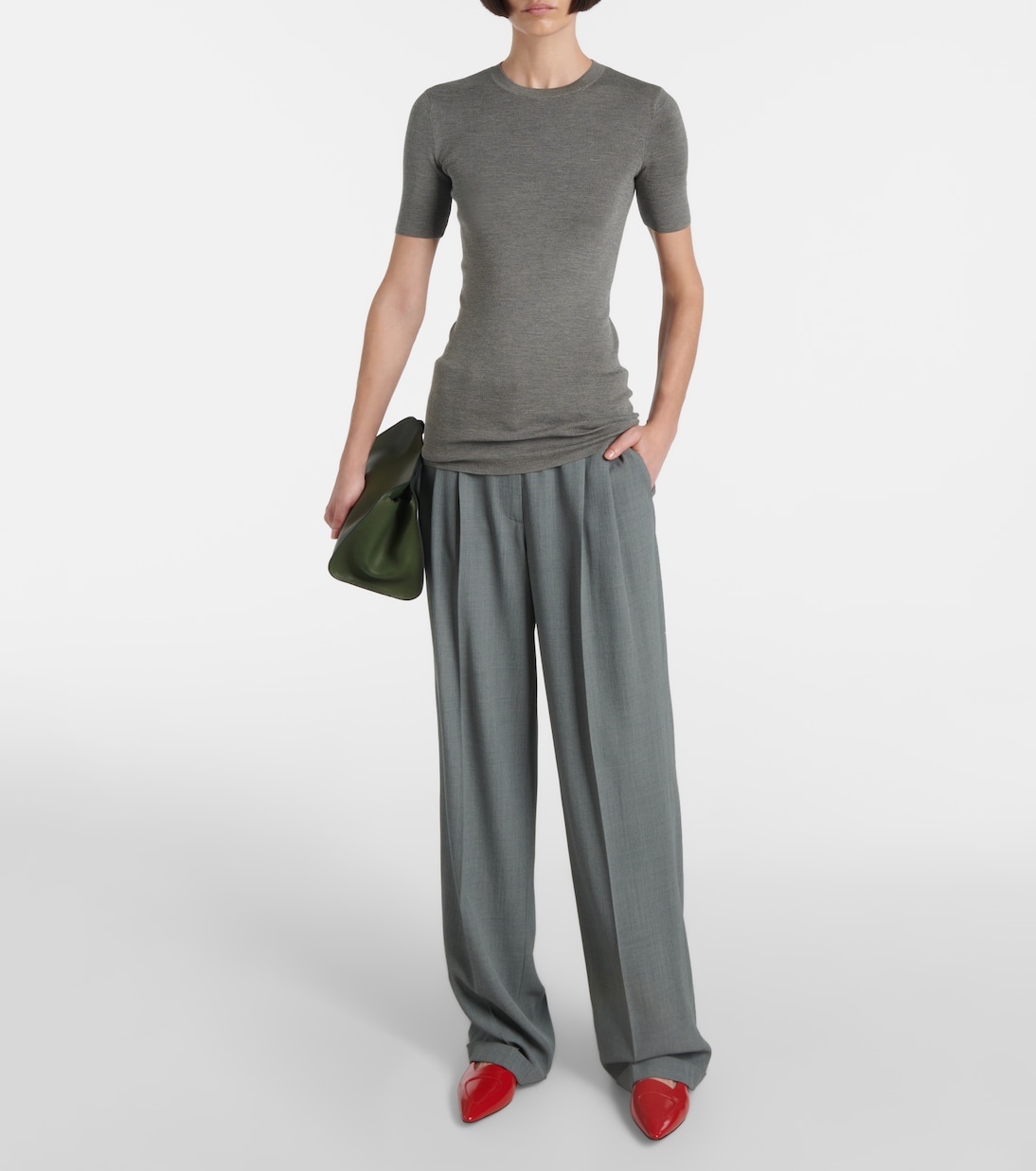 Sac Peggy en cuir | The Row
