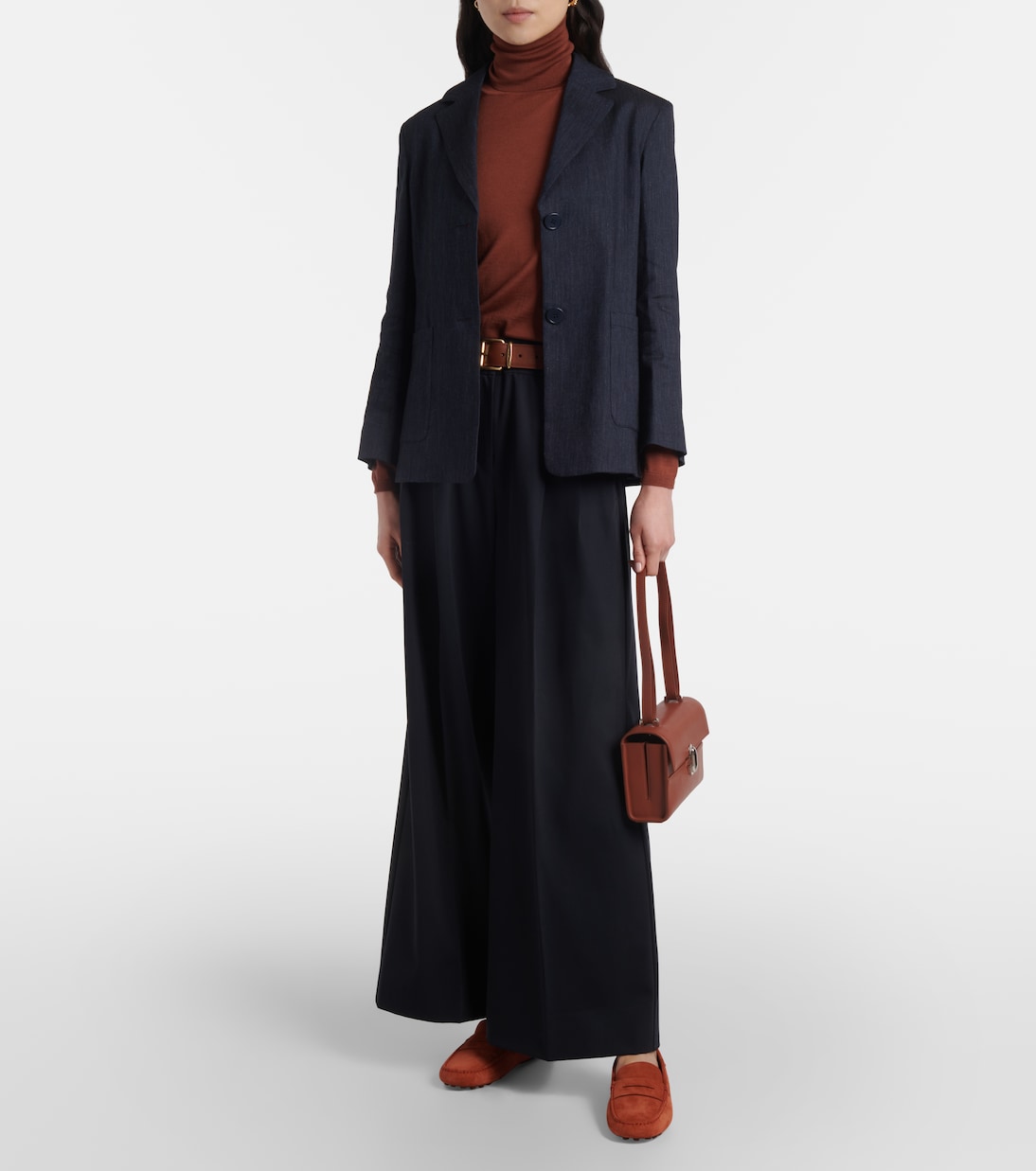 Weite High-Rise-Hose Nichols aus Schurwolle | 'S Max Mara