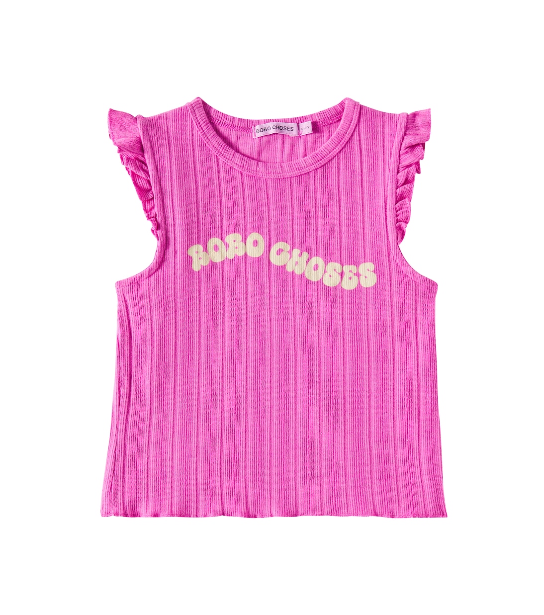 T-shirt Wavy con volant e logo | Bobo Choses