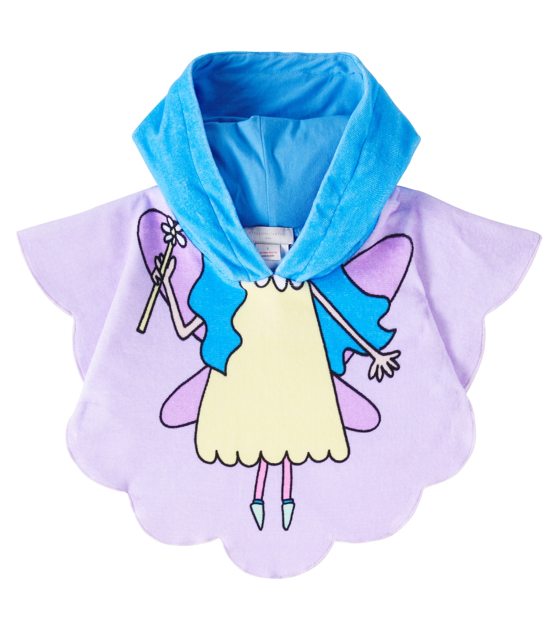 Poncho aus Baumwollfrottee | Stella McCartney Kids