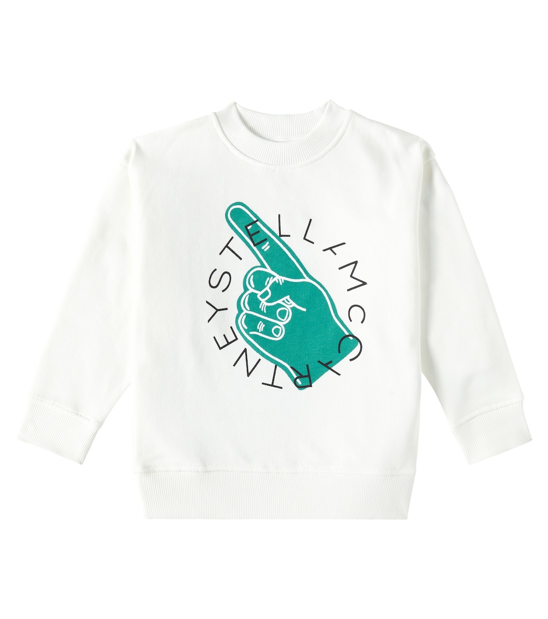 Felpa in jersey di cotone con logo | Stella McCartney Kids