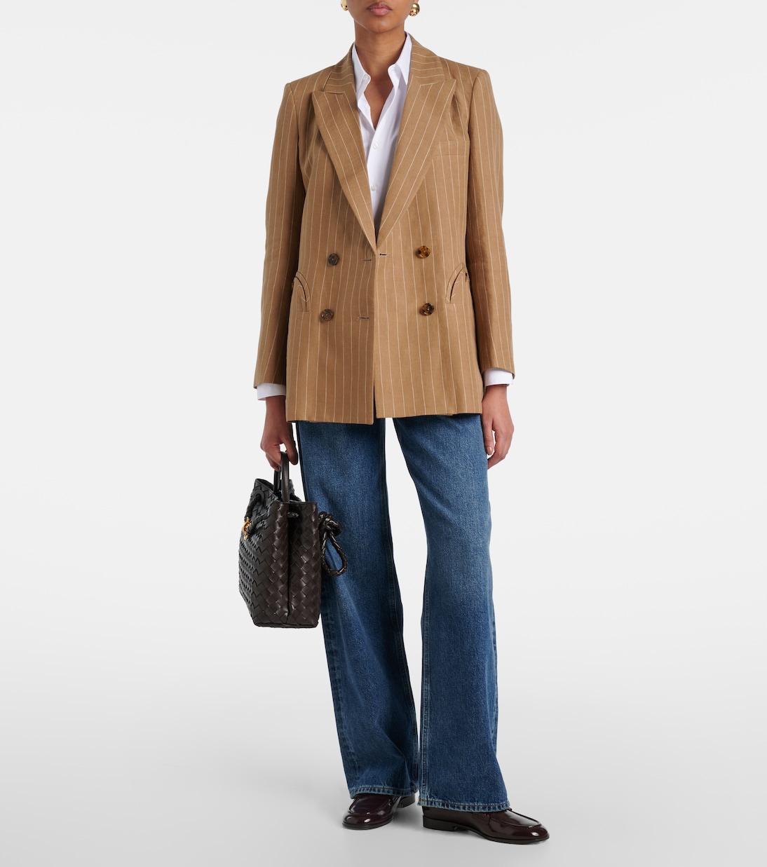 Blazer Heretique rayé en lin | Blazé Milano