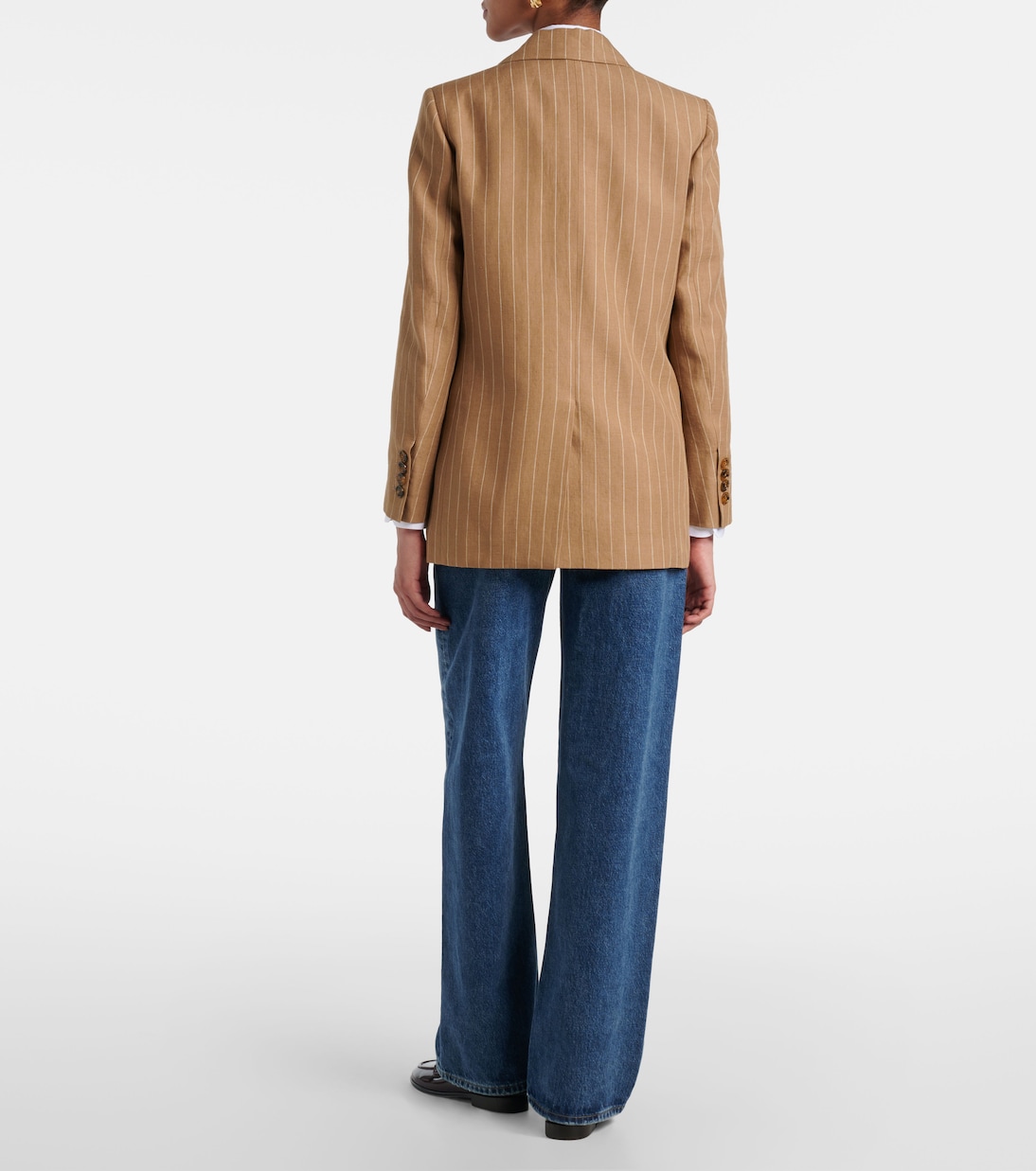 Blazer Heretique rayé en lin | Blazé Milano