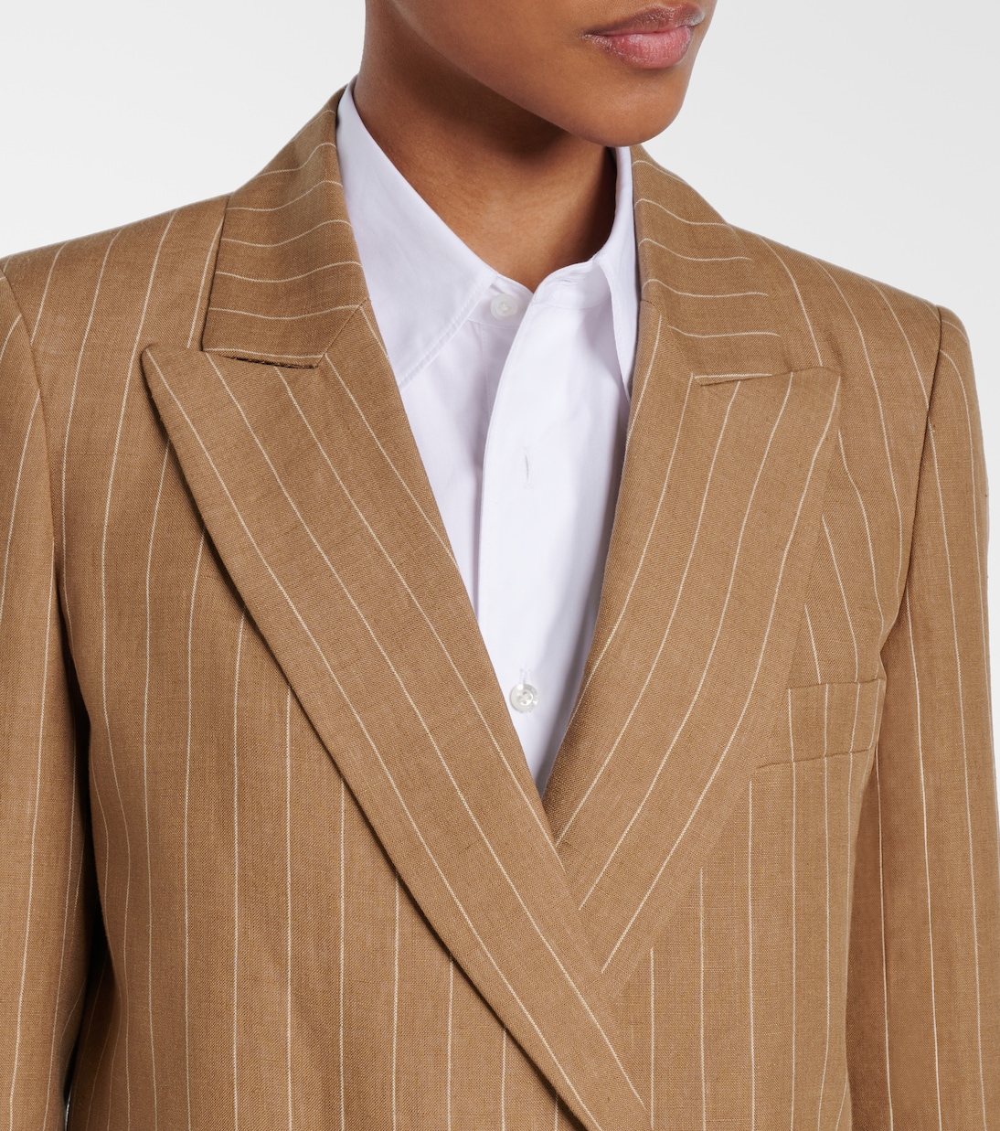 Blazer Heretique rayé en lin | Blazé Milano
