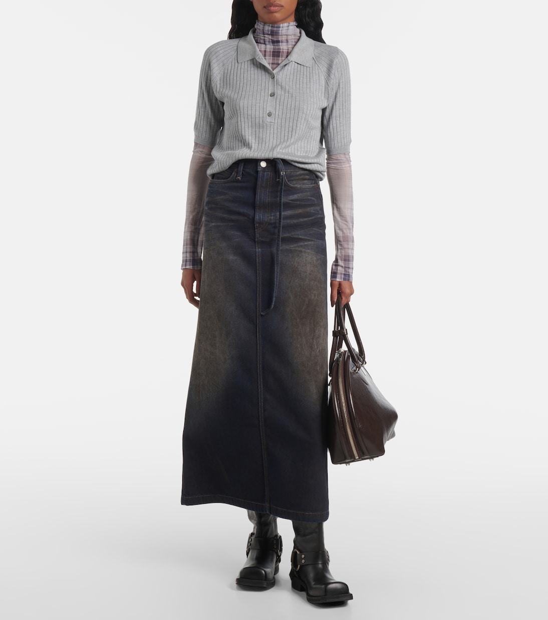 Polo in maglia di seta | Acne Studios