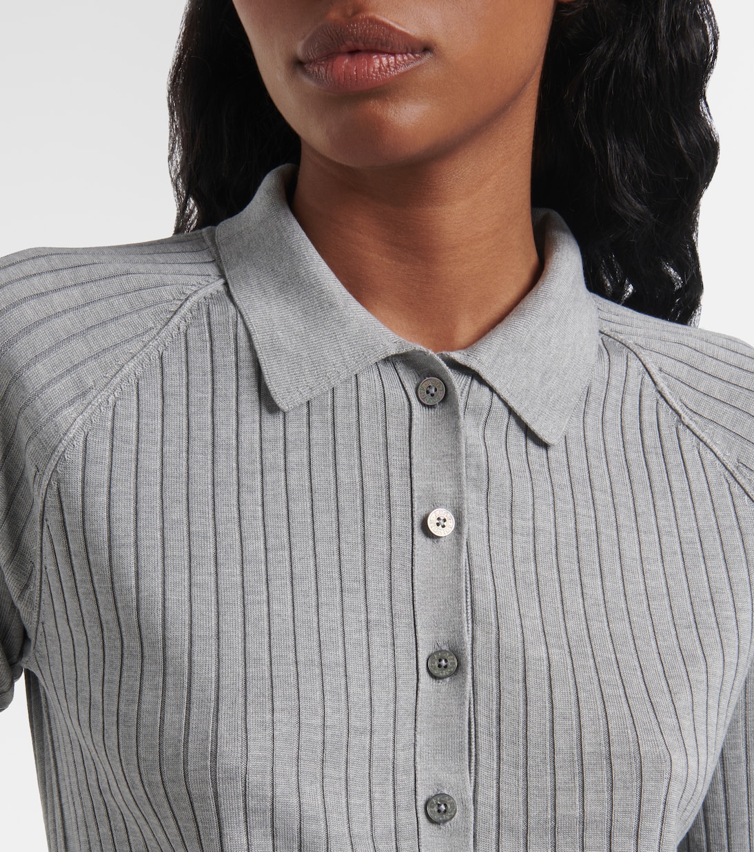 Polo in maglia di seta | Acne Studios