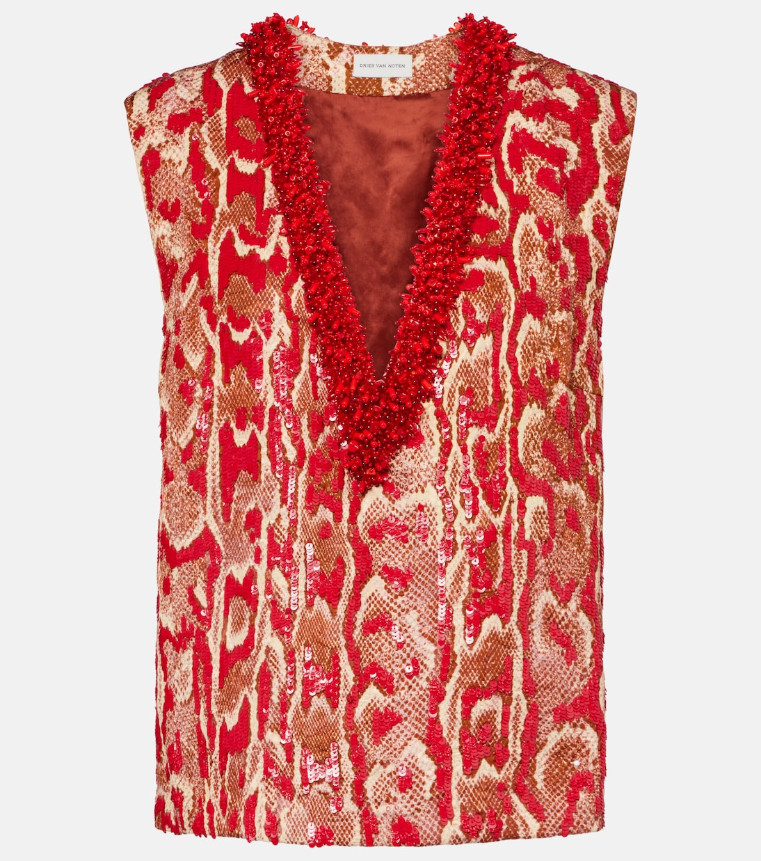 College beaded-embellished top | Dries Van Noten