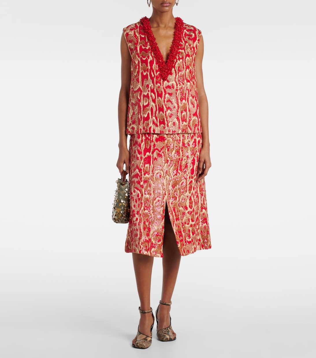 College beaded-embellished top | Dries Van Noten