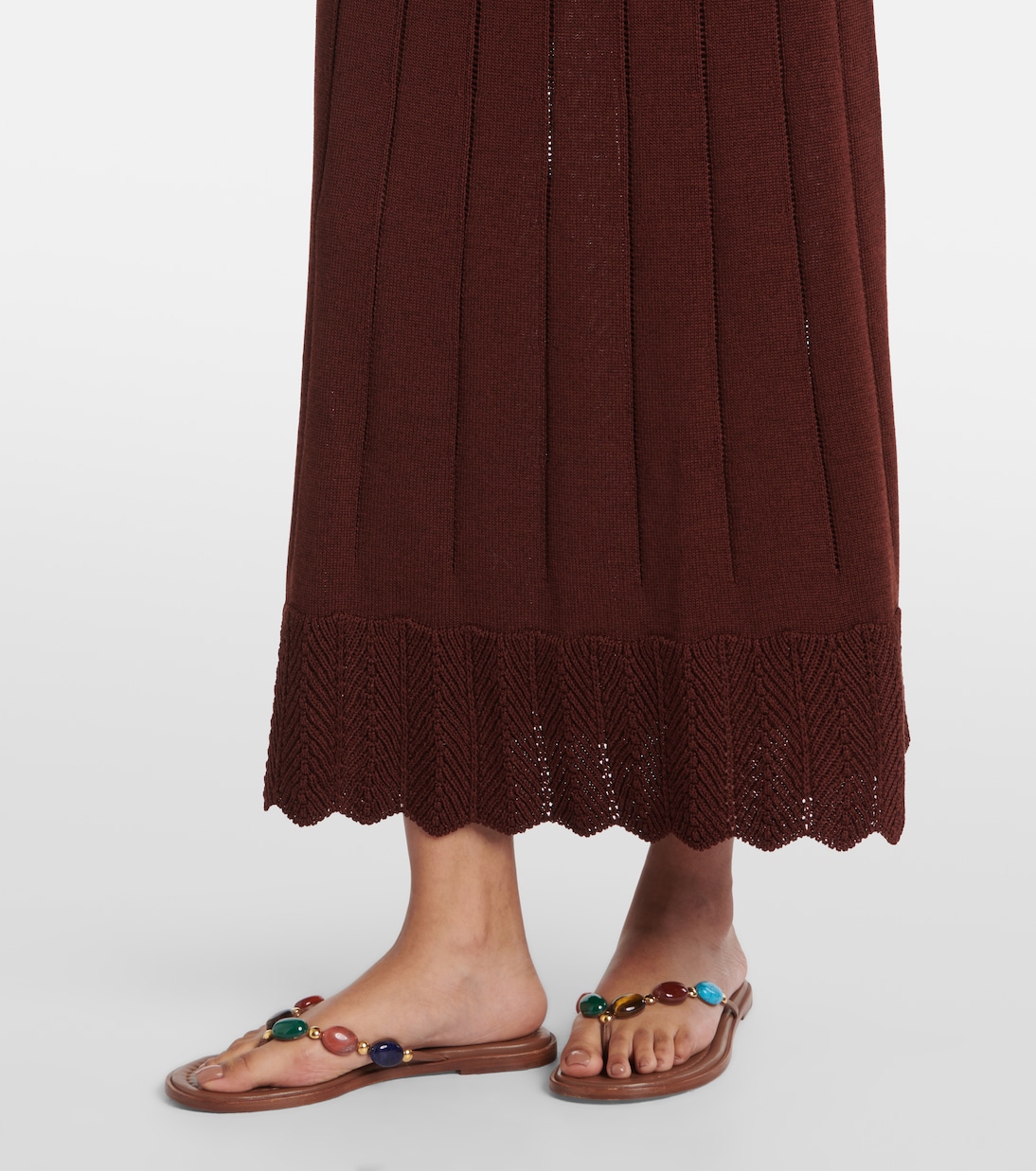 Imaginaire cotton-blend maxi dress | Eres